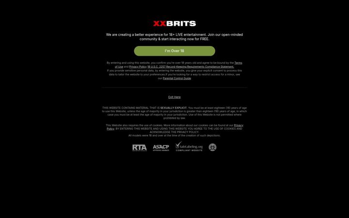 Screenshot of xxbritslive.com