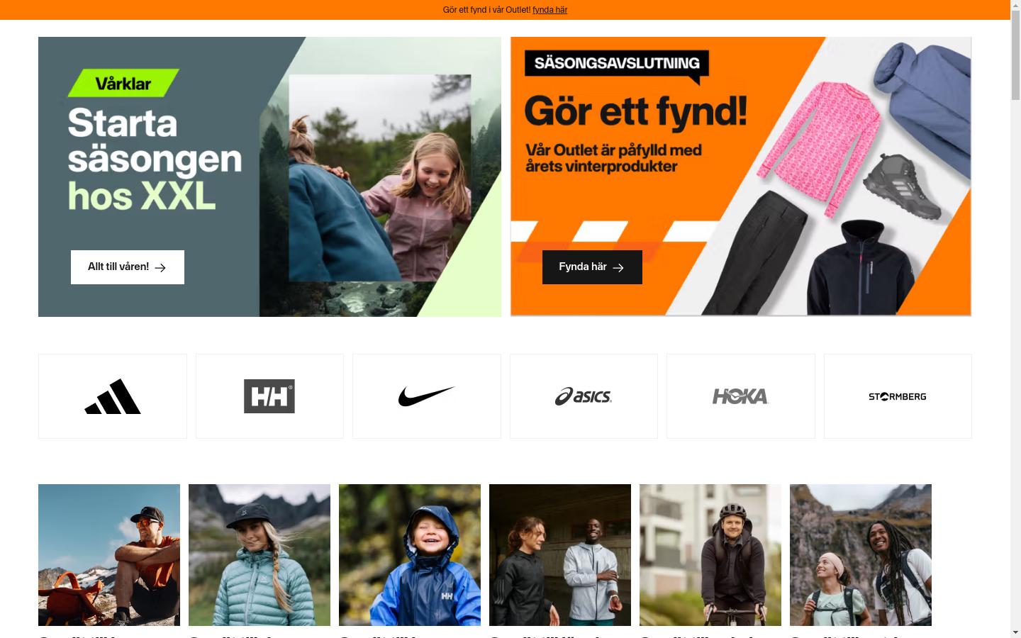 Screenshot of xxl.se