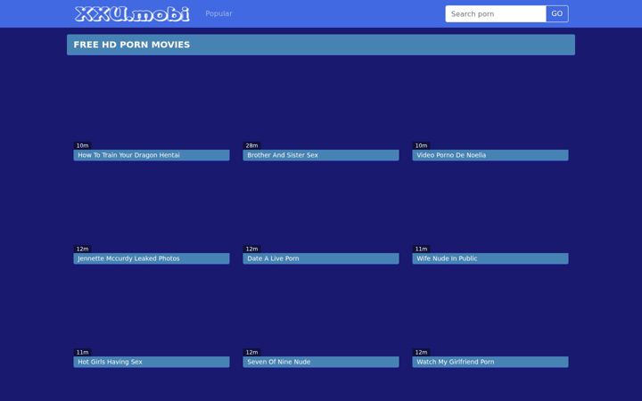 Screenshot of xxu.mobi
