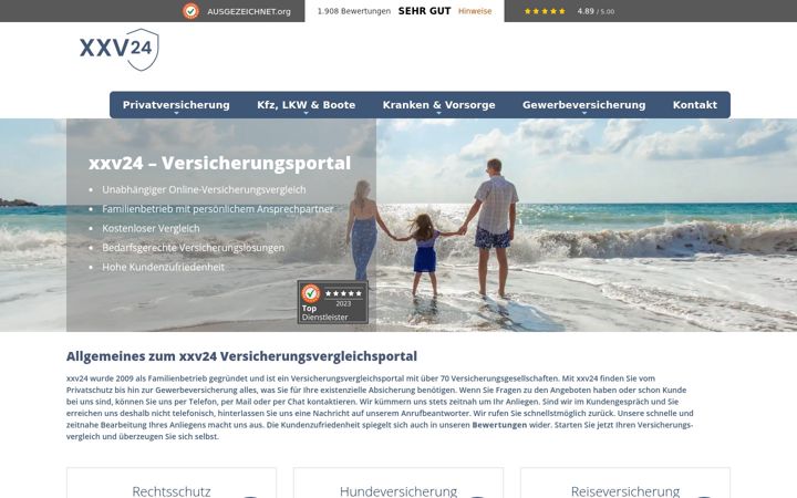 Screenshot ta' xxv24.de