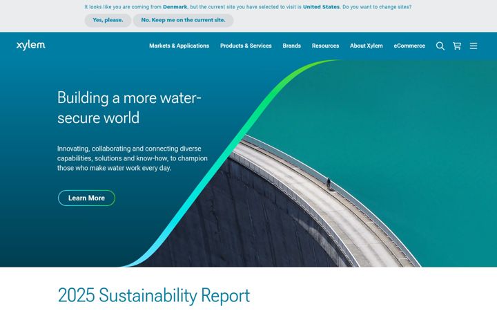 Zrzut ekranu xylem.com