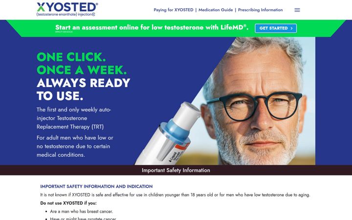Screenshot of xyosted.com