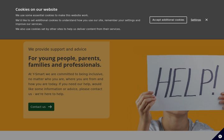 Screenshot van y-smart.org.uk