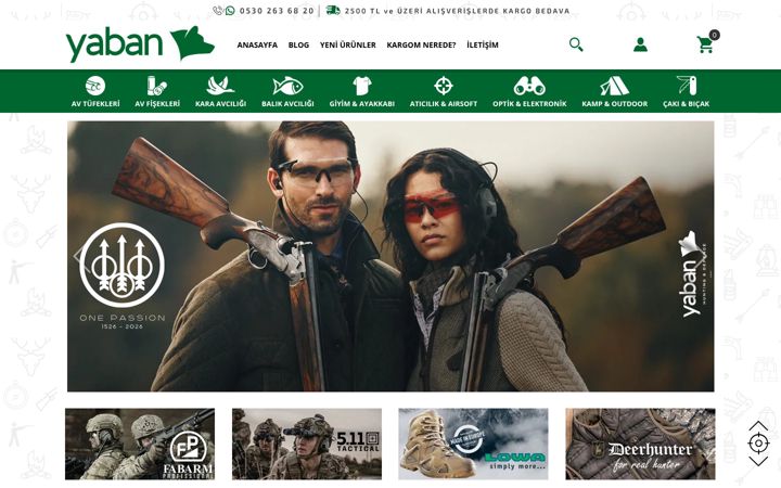 Screenshot of yabanavmalzemeleri.com