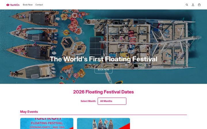 Screenshot of yacht-on.com