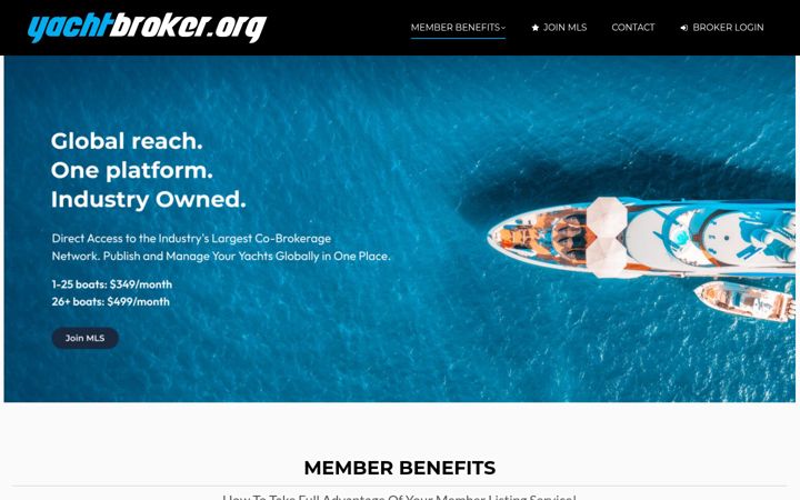 Screenshot of yachtbroker.org