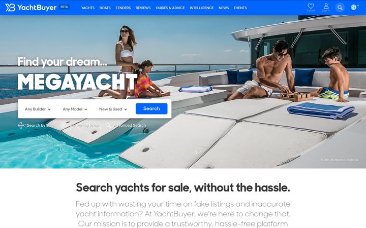 Screenshot of yachtbuyer.com