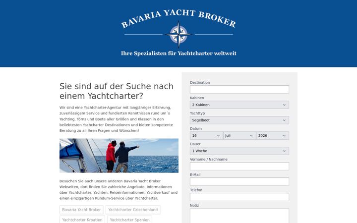 Képernyőkép: yachtcharter-griechenland.at