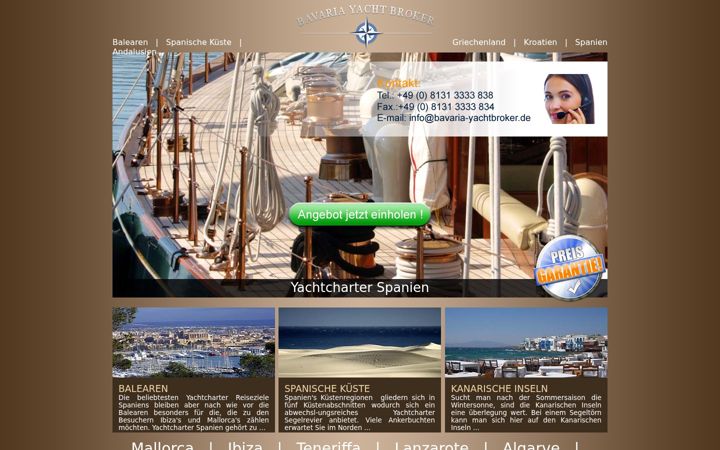 Screenshot of yachtcharter-spanien.com