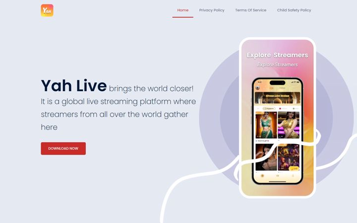 Screenshot of yah.live