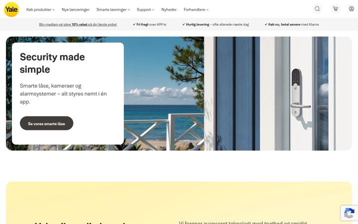 Screenshot of yalehome.com