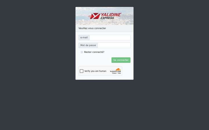 Screenshot ta' yalidine.app