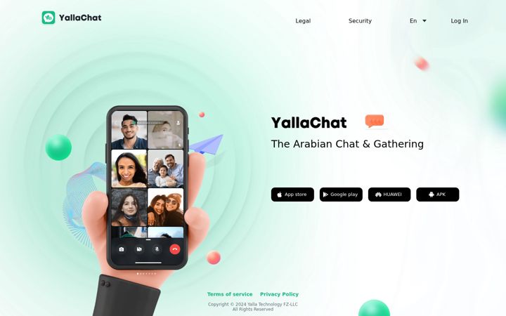 Snímek obrazovky yalla.chat