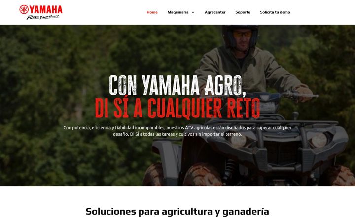 Skærmbillede af yamaha-agro.es