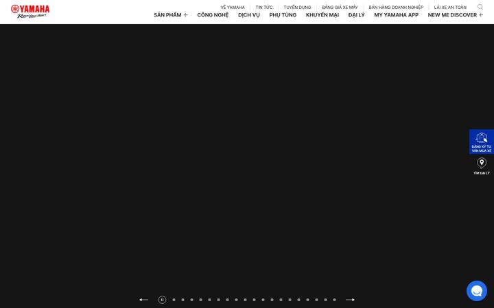 Screenshot of yamaha-motor.com.vn