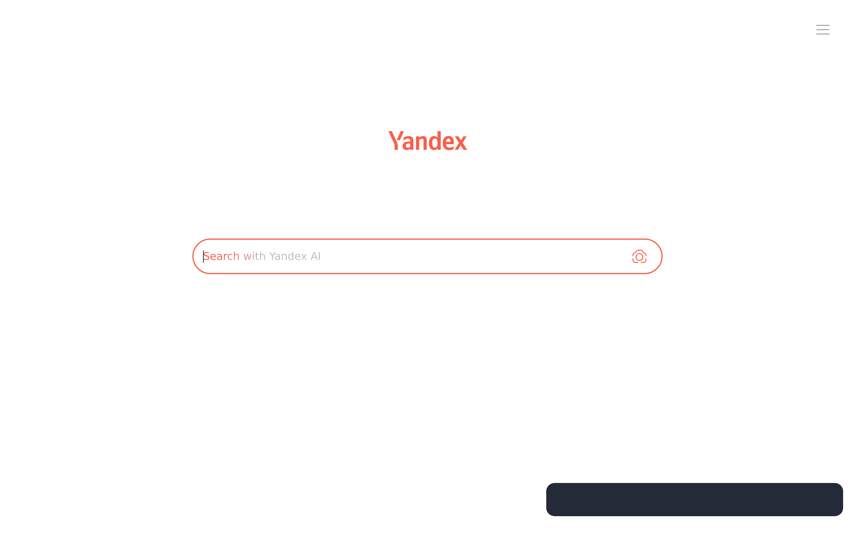 Screenshot of yandex.com