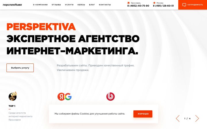 Screenshot of yarperspektiva.ru