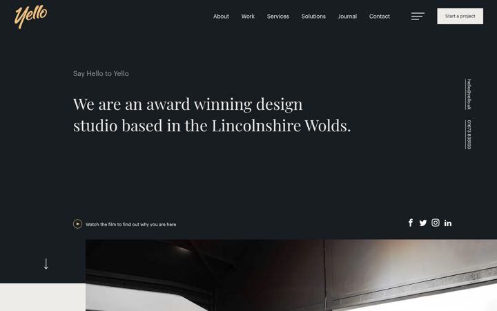 Screenshot of yellomedia.co.uk