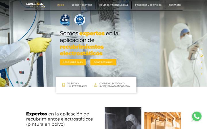 Ekraanipilt saidist yellowcoatings.com