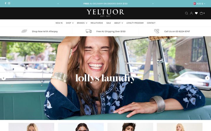 Screenshot of yeltuor.com.au