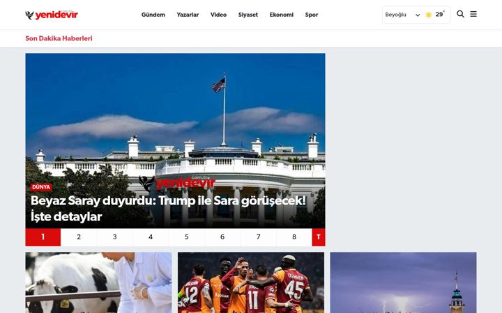 Screenshot ta' yenidevir.com.tr