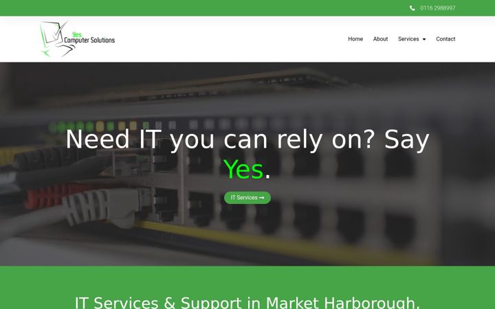 Screenshot of yescomputersolutions.com