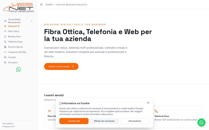 Screenshot of yesnet.it