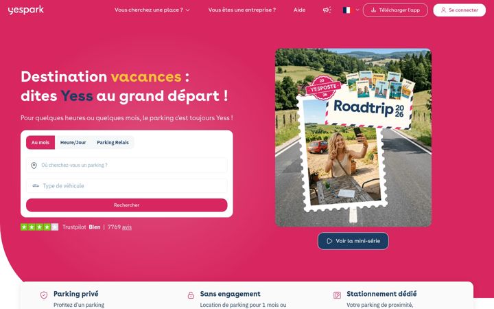 Screenshot of yespark.fr