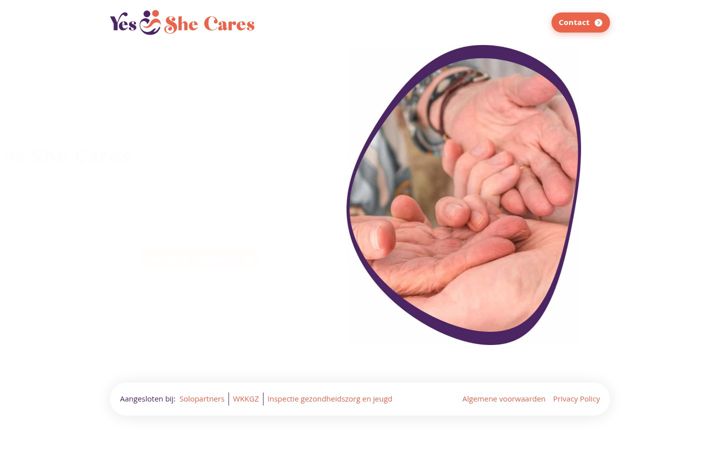 Capture d'écran de yesshecares.nl