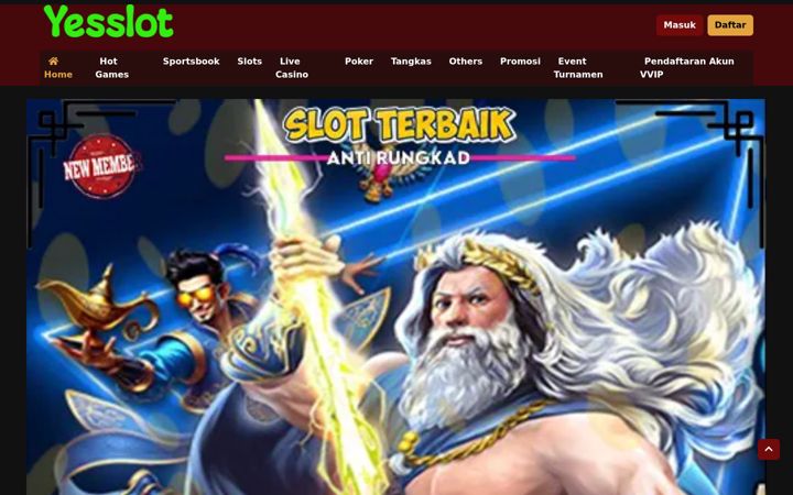 Screenshot of yesslot.net