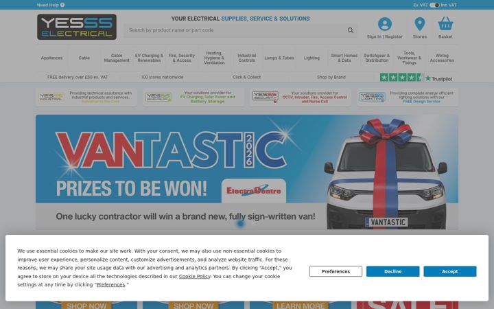 Screenshot of yesss.co.uk
