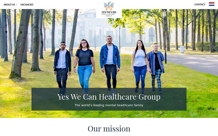 Screenshot ta' yeswecanhealthcaregroup.com