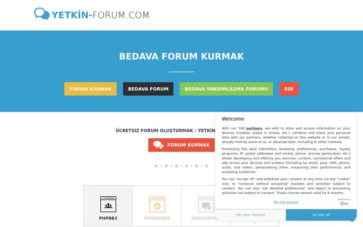 Screenshot of yetkin-forum.com
