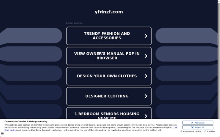 Screenshot of yfdnzf.com