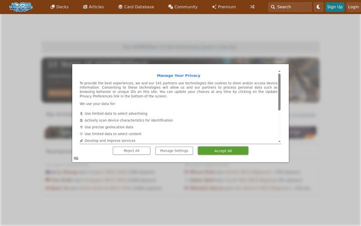 Skærmbillede af ygoprodeck.com