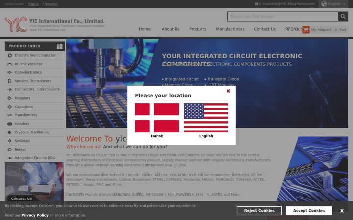 Ekrano kopija yic-electronics.com