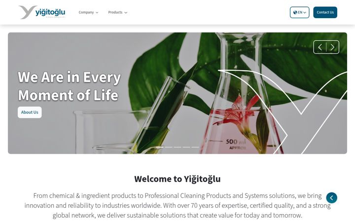 Captură de ecran a yigitoglu.com