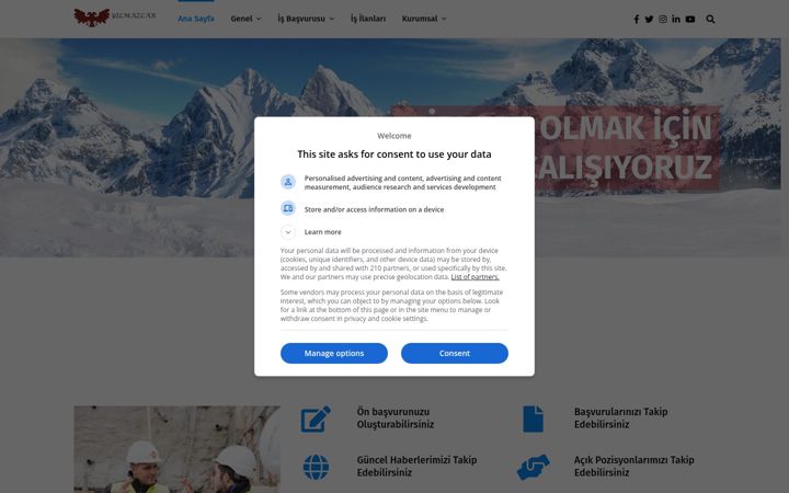 Screenshot of yilmazlarbasvuru.com