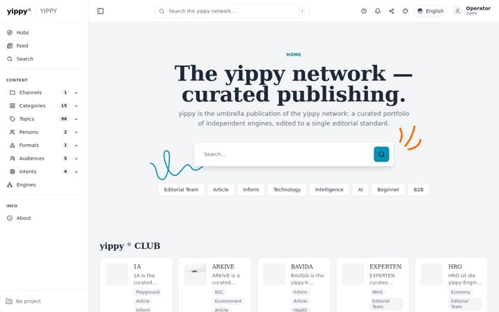 Screenshot von yippy.com