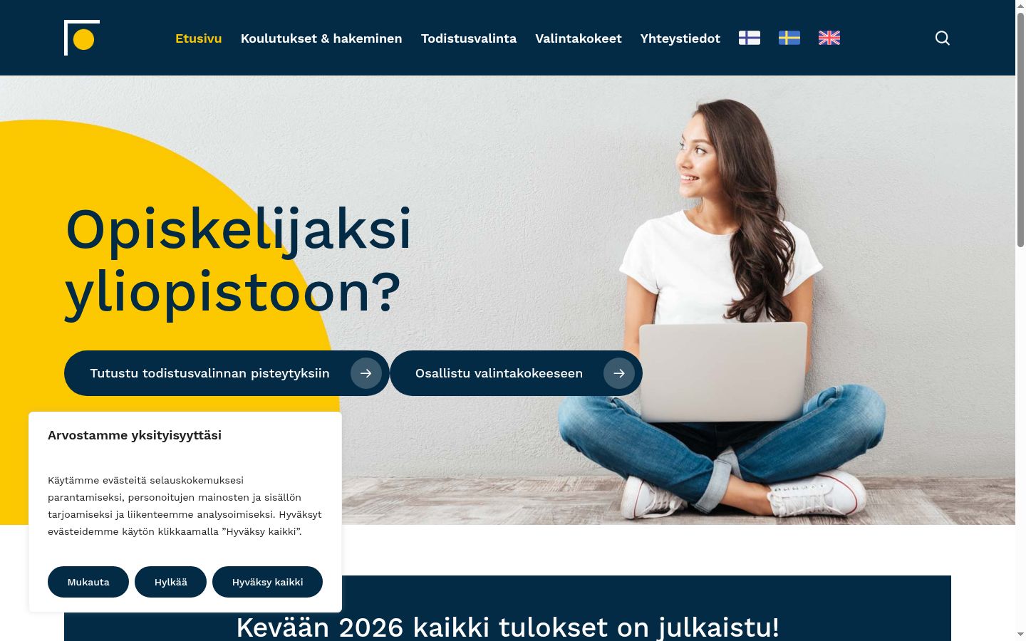 Snímek obrazovky baneru souhlasu zobrazeného před jakoukoli interakcí