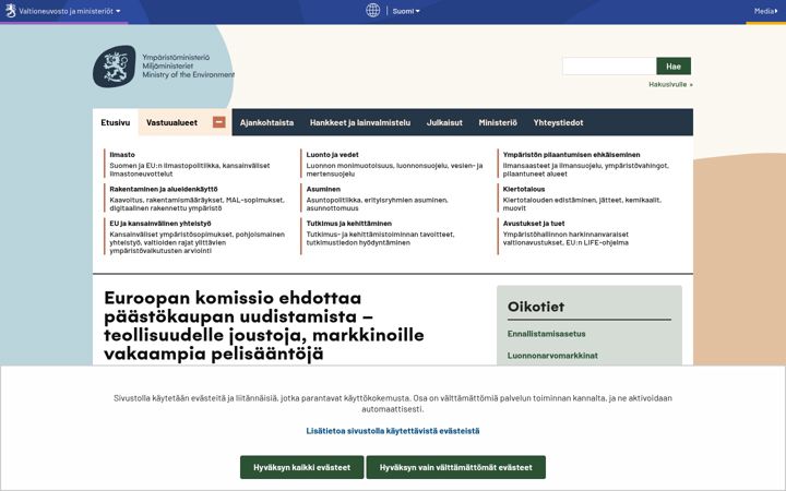 Skjermbilde av ym.fi