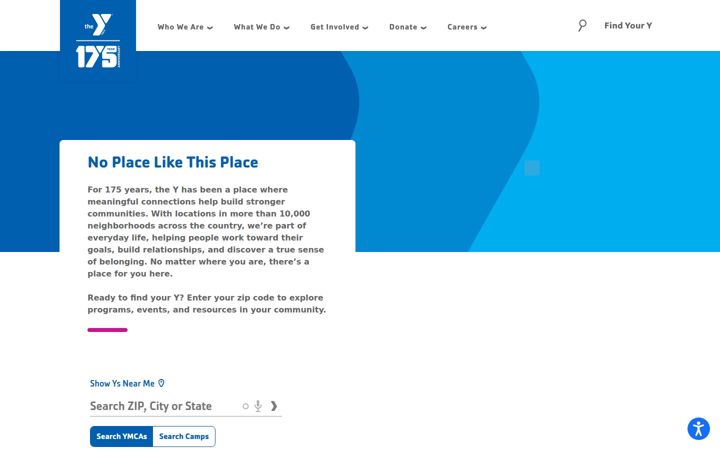 Screenshot von ymca.org