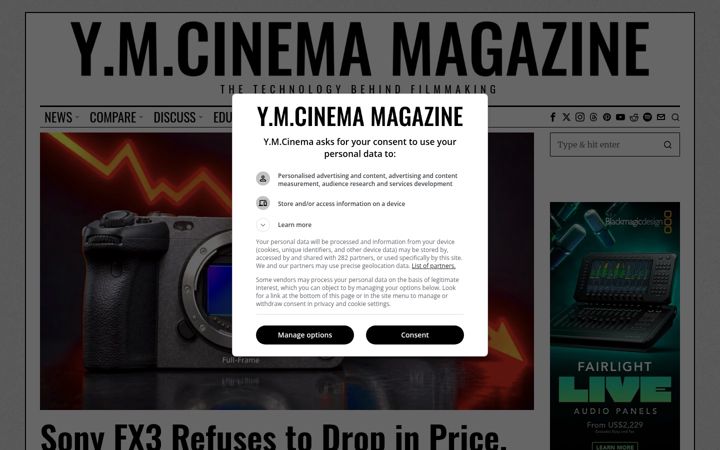 Screenshot of ymcinema.com