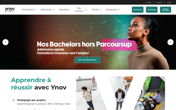 Screenshot of ynov.com