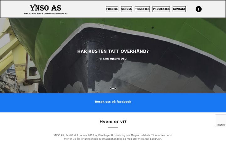 Screenshot of ynso.no