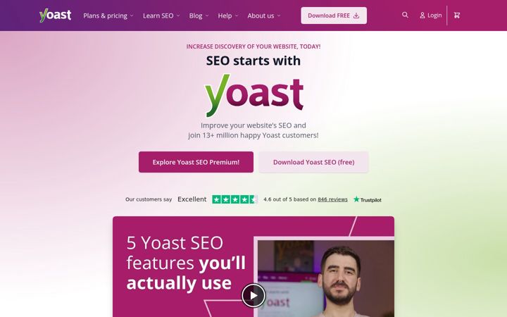 Kuvakaappaus sivustosta yoast.com