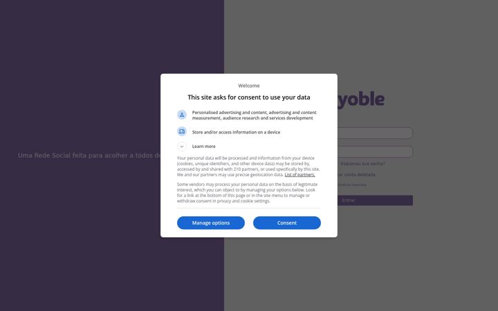 Screenshot of yoble.us