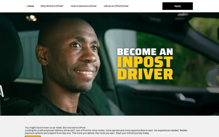 Screenshot of yodeldriver.co.uk