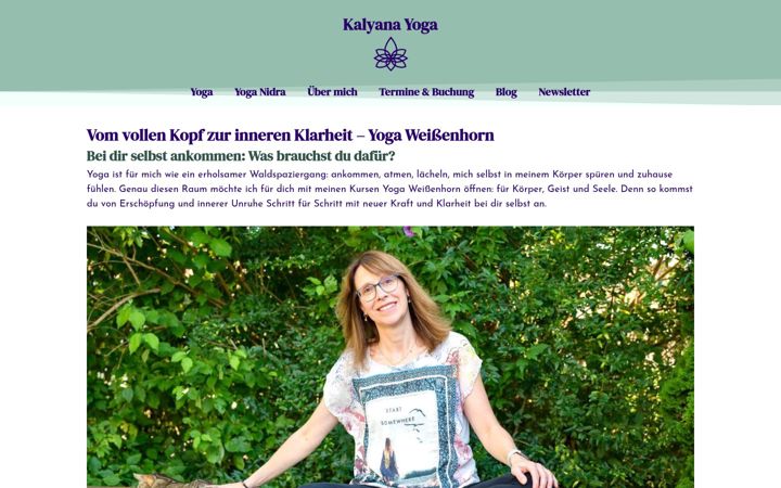 Posnetek zaslona yoga-elisabeth.de