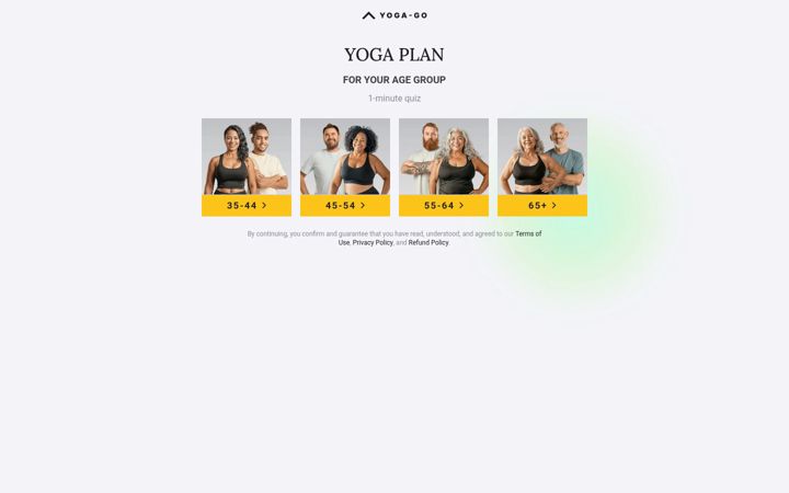 Captură de ecran a yoga-go.io